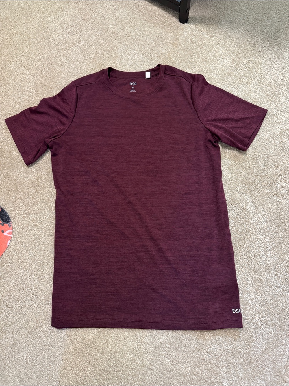 DSG Boy’s Maroon Short Sleeve Performance Tee